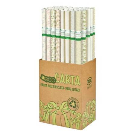 Rotolo carta regalo Erba - 70 cm x 2 m - fantasie assortite - Rex Sadoch