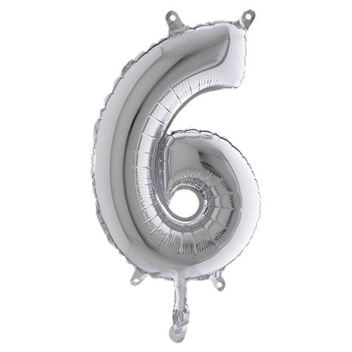 Palloncino - numero 6 - H 36 cm -...