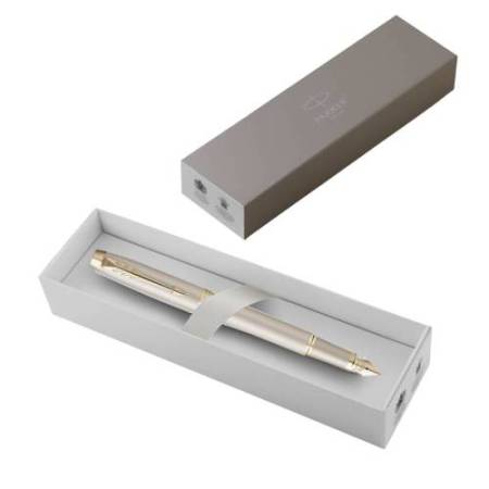 Penna stilografica IM Monochrome - punta M - champagne - Parker