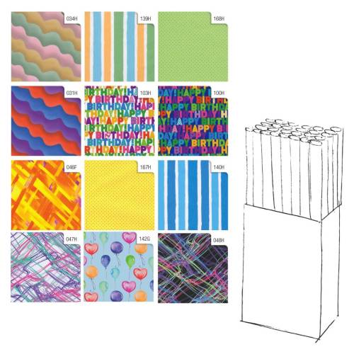 Rotolo carta regalo Raso Colors - 2 x...