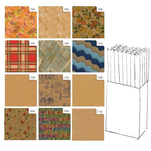 Rotolo carta regalo Kraft - 2 x 0,70...