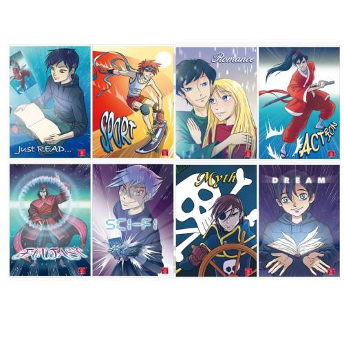 Maxiquaderno Manga - A4 - 4 mm - 42...