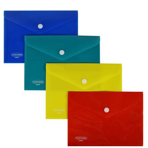 Busta con bottone - PP - 19 x 14 cm -...