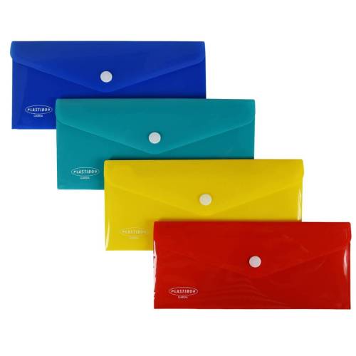 Busta con bottone - PP - 22,5 x 12,5...