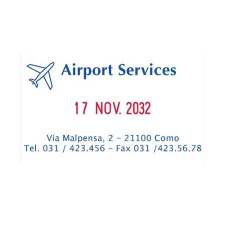 Timbro Professional 4.0 5460 Datario - 5,6 x 3,3 cm - 4 mm - personalizzabile - autoinchiostrante - cartuccia non inclusa -  Tro