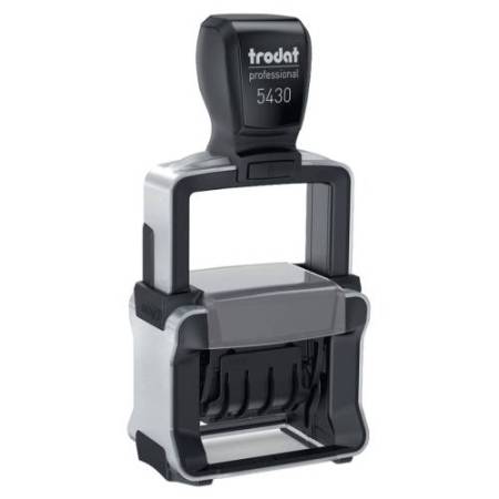 Timbro Professional datario 3 testi 5430  + RICEVUTO/PAGATO/REGISTRATO - 4 mm - autoinchiostrante - Trodat