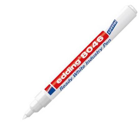 Marcatore industriale 8046 – permanente – 1 a 3 mm - bianco – Edding