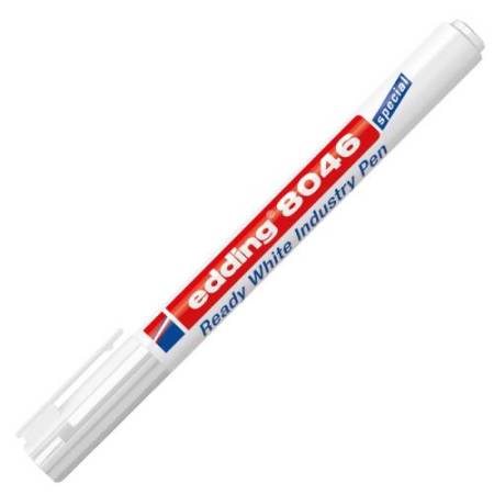 Marcatore industriale 8046 – permanente – 1 a 3 mm - bianco – Edding