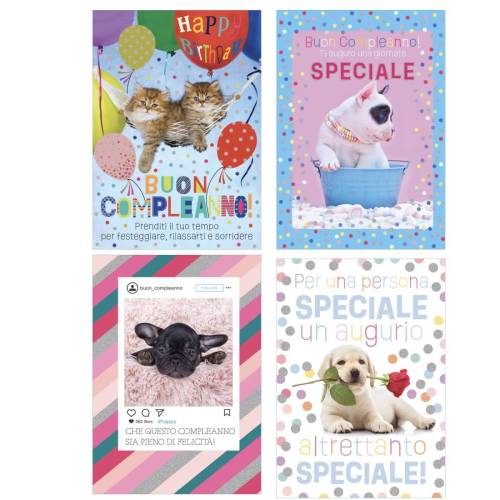 Biglietto Cani e Gatti fotografici -...