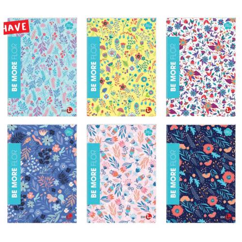 Maxiquaderno Be More Flor - A4 - 1...