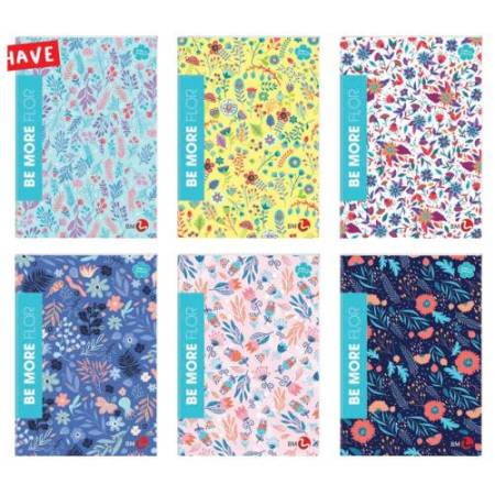 Maxiquaderno Be More Flor - A4 - 1 rigo - alta fogliazione - 48+2 fogli - 100 gr - BM