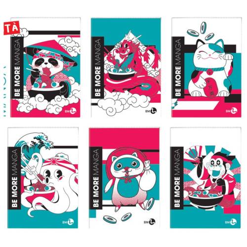 Maxiquaderno Be More Manga - A4 - 4mm...