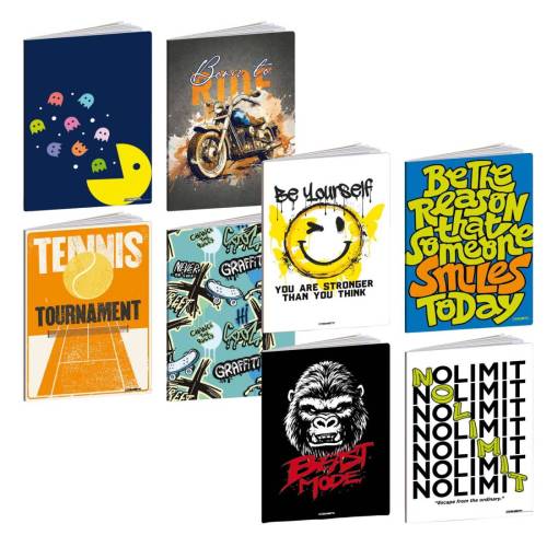 Maxiquaderno Teen Boy - A4 - 5mm -...