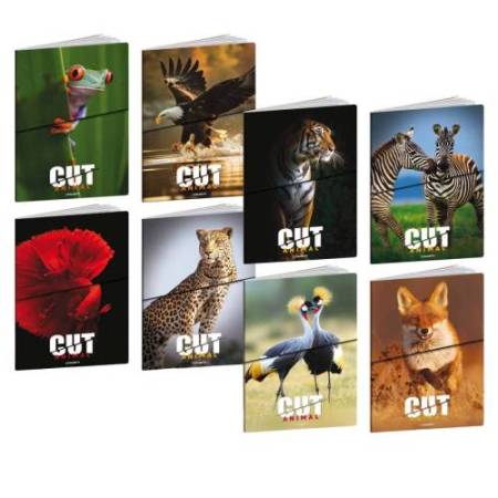 Maxiquaderno Animal Cut - A4 - rigo di 3a - 21 fogli - 80 gr - Blasetti