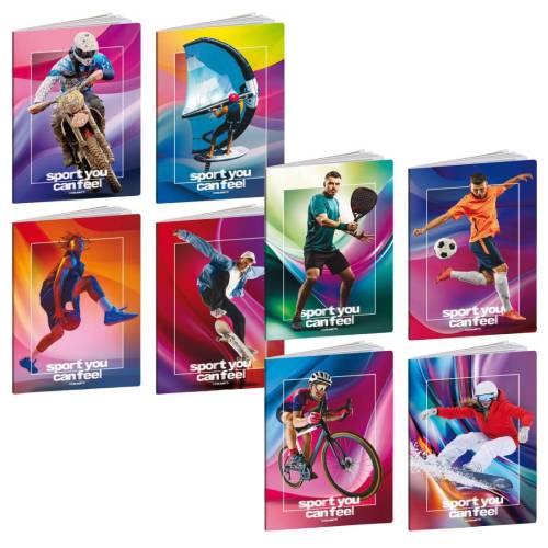 Maxiquaderno Sport - A4 - 10mm - 20+1...