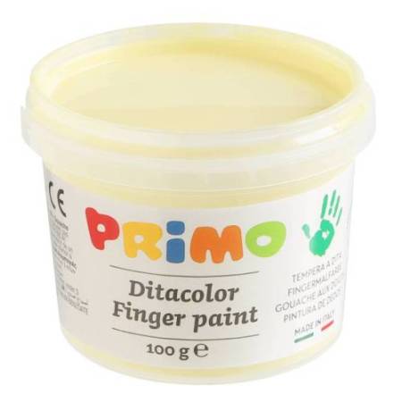 Ditacolor colori a dita - 100ml  - c/pennello - valigetta 6 colori pastello - Primo