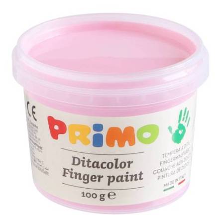 Ditacolor colori a dita - 100ml  - c/pennello - valigetta 6 colori pastello - Primo