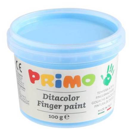 Ditacolor colori a dita - 100ml  - c/pennello - valigetta 6 colori pastello - Primo