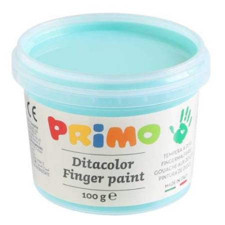 Ditacolor colori a dita - 100ml  - c/pennello - valigetta 6 colori pastello - Primo