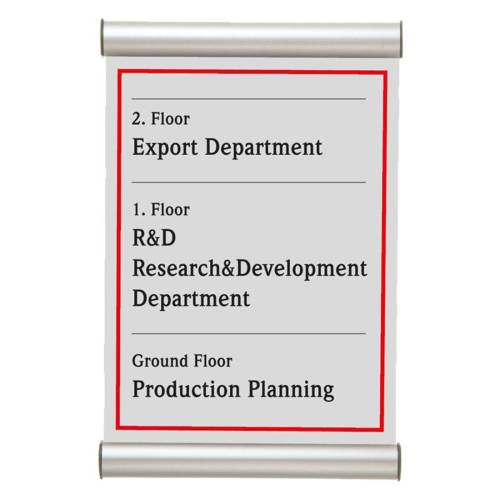 Porta targa appendibile Door Sign -...