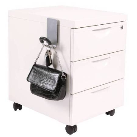 Appendiabiti magnetico - 7,4 x 6,8 x 14,3 cm - 1 posto - acciaio - Alba