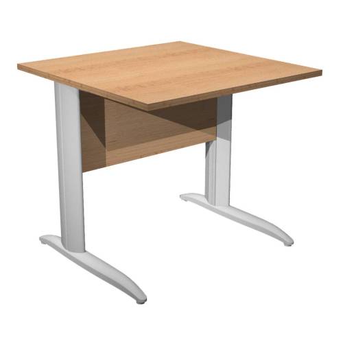 Scrivania lineare Easy - 80 x 80 x 72...