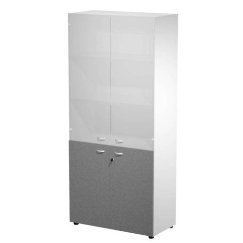 Armadio alto con ante superiori in...