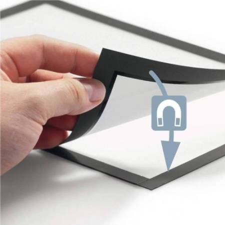 Cornice espositiva Duraframe - A4 - 21 x 29,7 cm - nero - Durable - conf. 10 pezzi