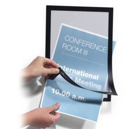 Cornice espositiva Duraframe - A4 - 21 x 29,7 cm - nero - Durable - conf. 10 pezzi