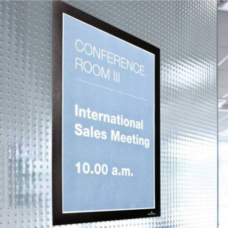 Cornice espositiva Duraframe - A4 - 21 x 29,7 cm - nero - Durable - conf. 10 pezzi