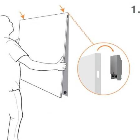 Lavagna Bianca Magnetica Infinity - 90 x 60 cm - Nobo