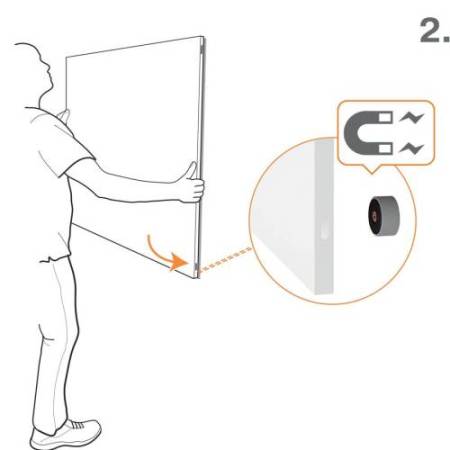 Lavagna Bianca Magnetica Infinity - 90 x 60 cm - Nobo