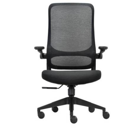 Seduta operativa ergonomica Aurora CHLN18 - braccioli regolabili - nero - Unisit