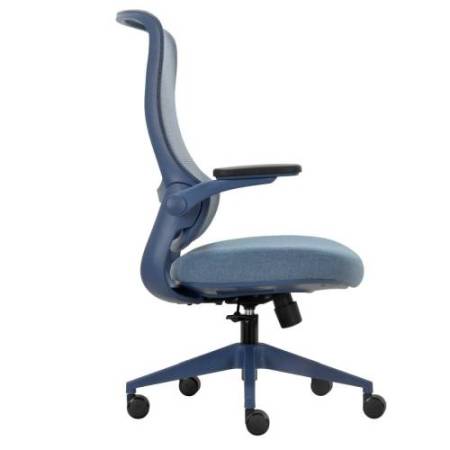 Seduta operativa ergonomica Aurora CHLN18 - braccioli regolabili - blu - Unisit