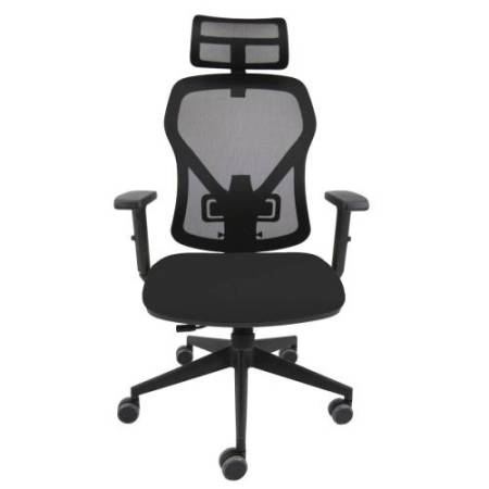 Seduta operativa Fiamma FLAPG - con braccioli regolabili e poggiatesta - nero - Unisit