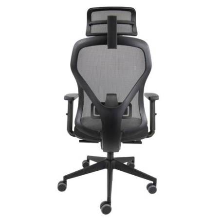 Seduta operativa Fiamma FLAPG - con braccioli regolabili e poggiatesta - nero - Unisit