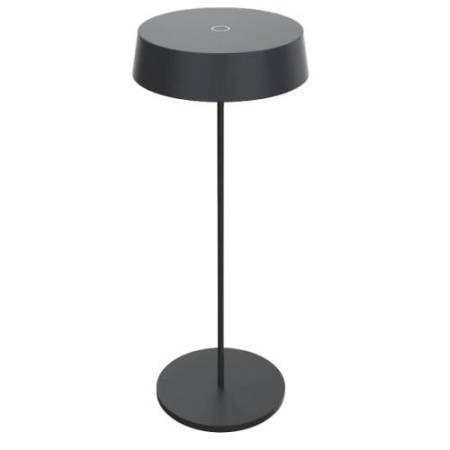 Lampada da tavolo 901 - c/aggancio magnetico - 10 x 30 cm - alluminio - nero - Palmina