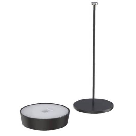 Lampada da tavolo 901 - c/aggancio magnetico - 10 x 30 cm - alluminio - nero - Palmina