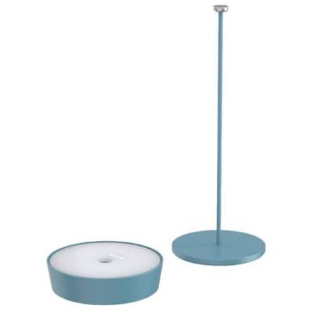 Lampada da tavolo 901 - c/aggancio magnetico - 10 x 30 cm - alluminio - blu - Palmina