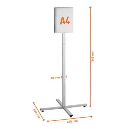 Espositore Info Stand Outdoor - da pavimento - A4 - Durable