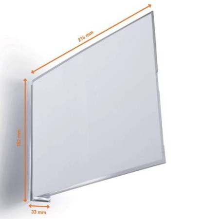 Cartello da corsia a bandiera - magnetico - A5 orizzontale - PET - Durable - conf. 10 pezzi