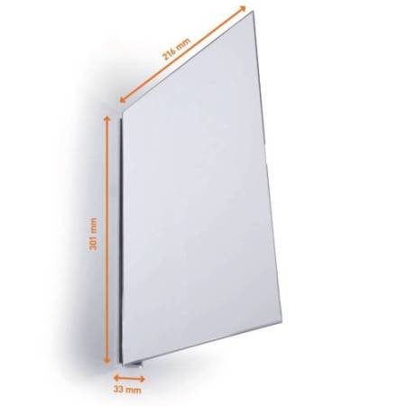 Cartello da corsia a bandiera - magnetico - A4 verticale - PET - Durable - conf. 10 pezzi