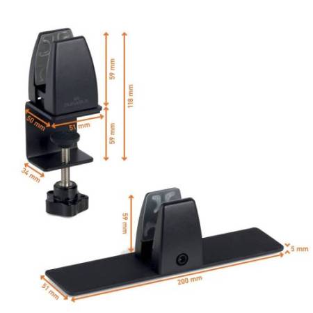 Pannello divisorio da scrivania EFFECT - feltro - pieghevole - 1,2 m - Durable