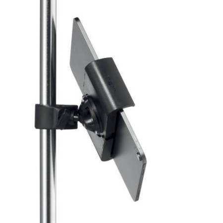 Supporto per tablet con morsetto tubolare - TOUGH CLAMP XL - da 7" a 13" con cover - ruotabile di 360° - Durable