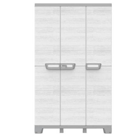 Armadio CAB102A sequoia - 3 ante - 102 x 39 x 172 cm - plastica - grigio - Terry