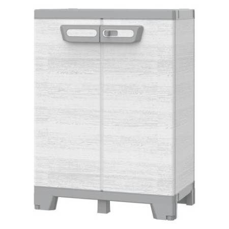 Armadio CAB680 sequoia - 2 ante - 68 x 39 x 93,5 cm - plastica - grigio - Terry