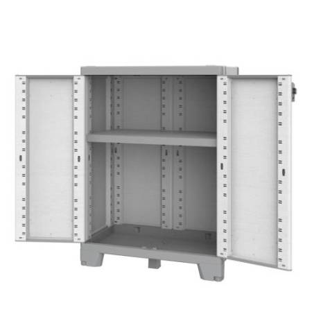 Armadio CAB680 sequoia - 2 ante - 68 x 39 x 93,5 cm - plastica - grigio - Terry