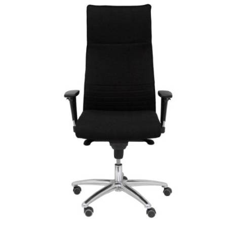 Poltrona direzionale Albacete - con braccioli regolabili e schenale alto - nero - Piqueras y Crespo