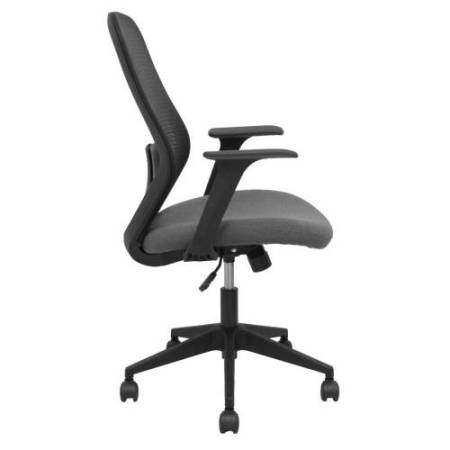 Seduta operativa Ergo 529 - con braccioli fissi - tessuto - grigio - Piqueras y Crespo