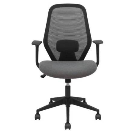 Seduta operativa Ergo 529 - con braccioli fissi - tessuto - grigio - Piqueras y Crespo